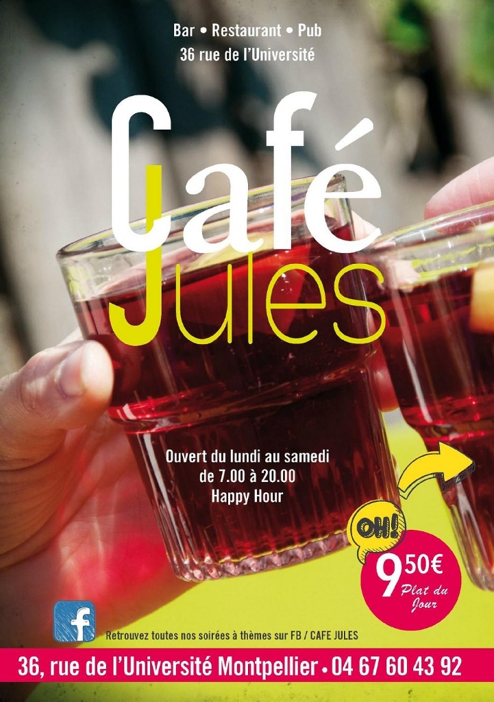 Formules midi et Happy hour du Café Jules